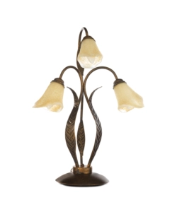 LAMPADA DA TAVOLO 3 LUCI ONLI "ALGA" BRONZO E14